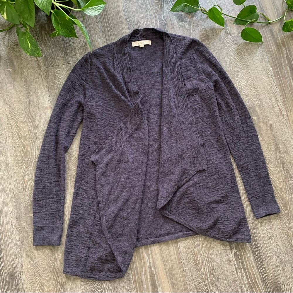 LOFT cardigan, indigo colour, size small